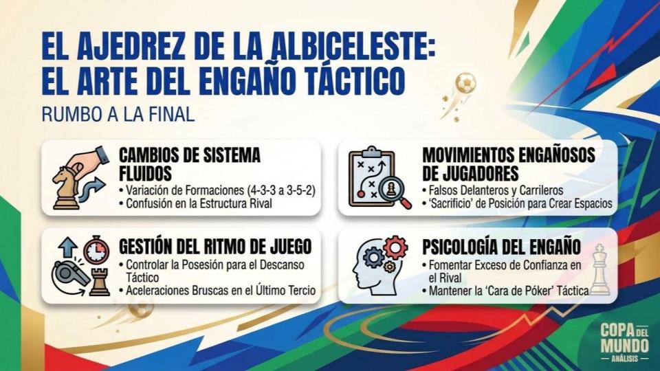 El Ajedrez de la Albiceleste: El Arte del Engaño Táctico Rumbo a la Final