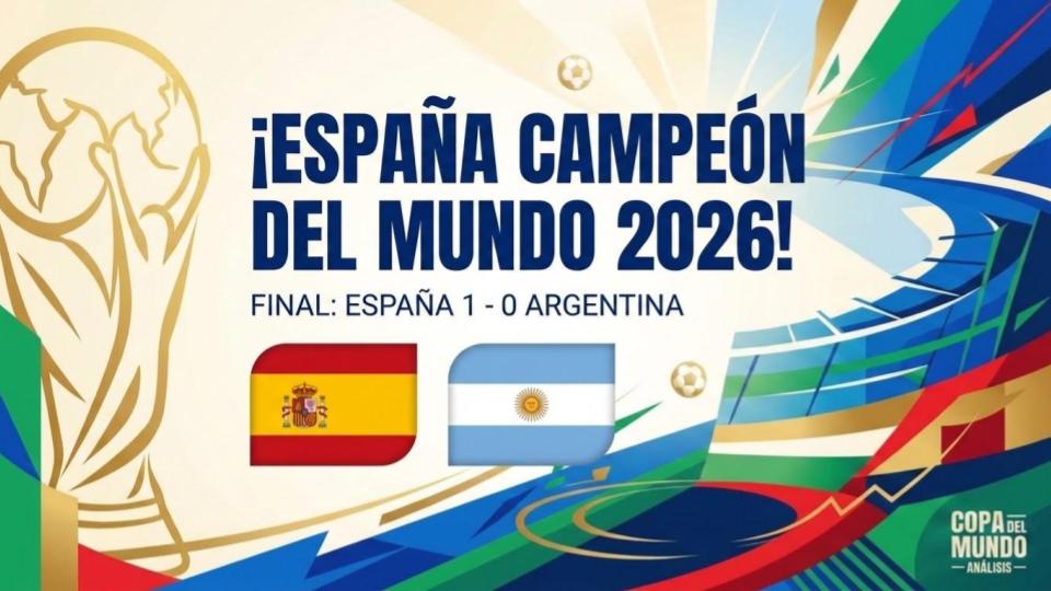 Final Mundial 2026: El Histórico 1-0 de España vs Argentina