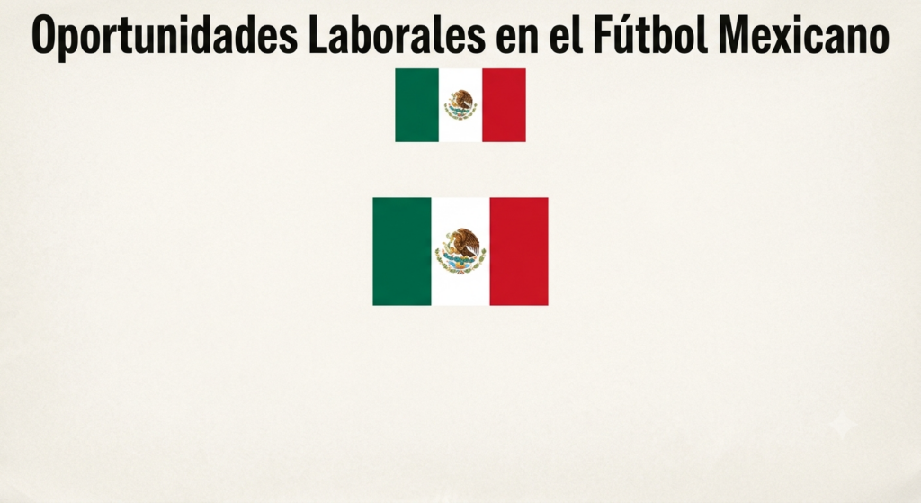 Oportunidades Laborales en el Fútbol Mexicano: Análisis y Tendencias de Mercado