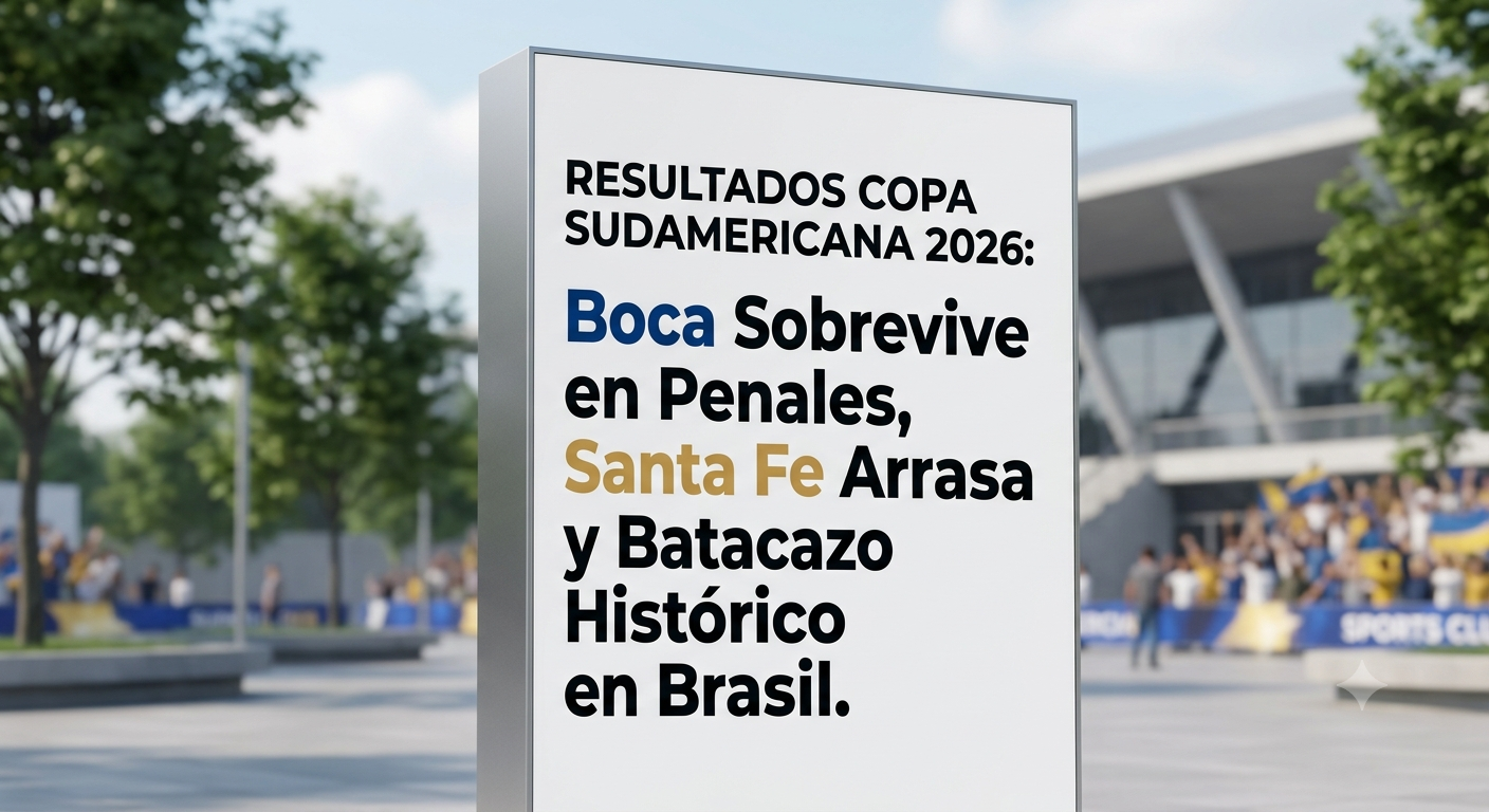 Resultados Copa Sudamericana 2026: Boca Sobrevive en Penales, Santa Fe Arrasa y Batacazo Histórico en Brasil